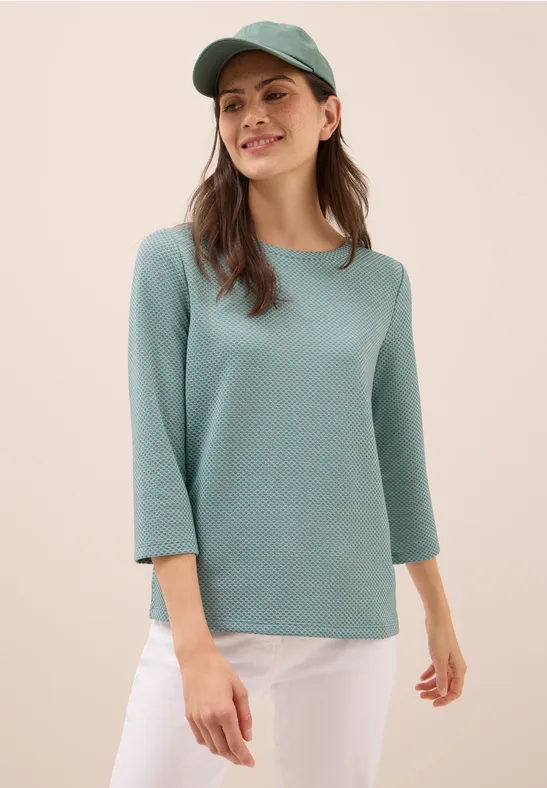 T-shirt structuré Two Tone jewel green