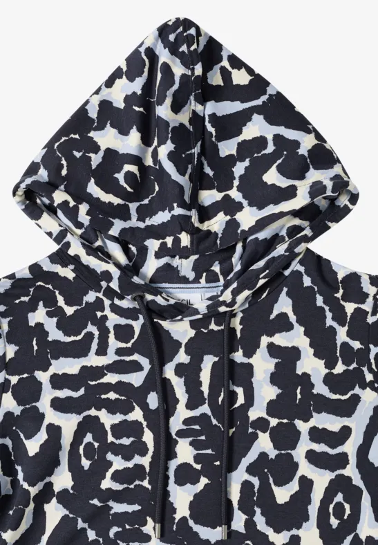 Gemustertes Hoodie Shirt urban dark blue