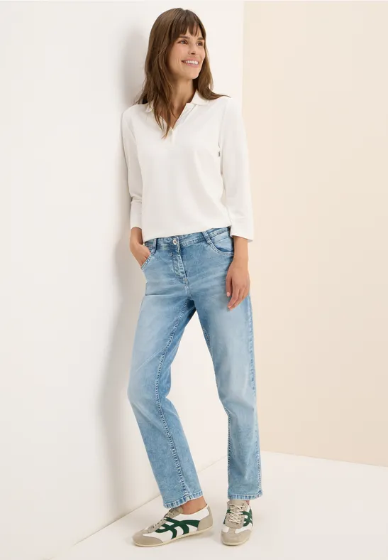 Koszulka Polo z guzikami vanilla white