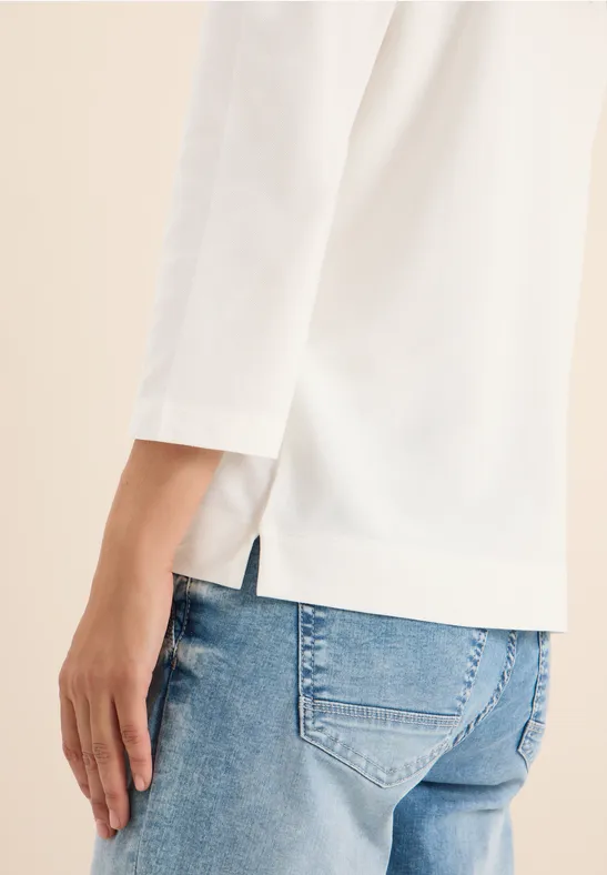 Koszulka Polo z guzikami vanilla white