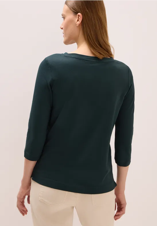 Softes Shirt mit Wording ink green