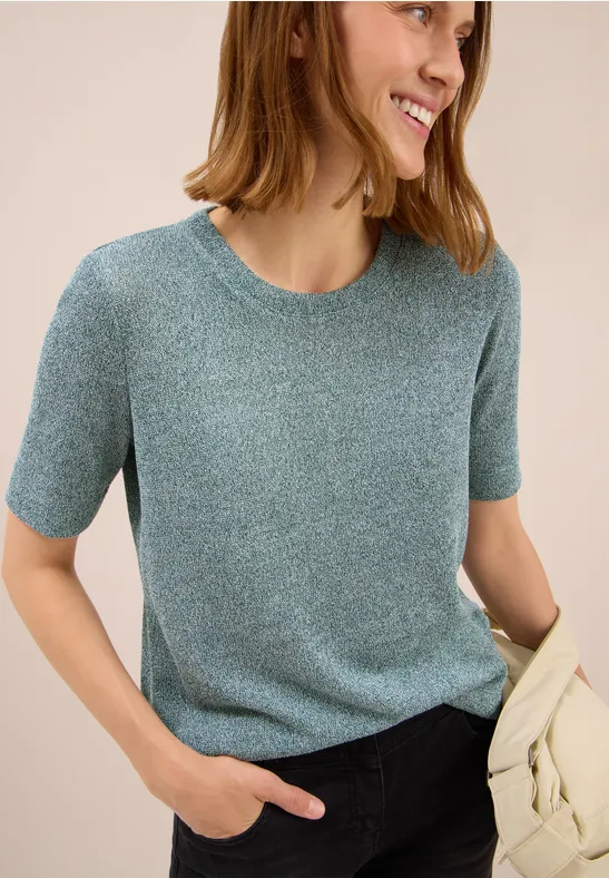 T-shirt léger en tricot jewel green