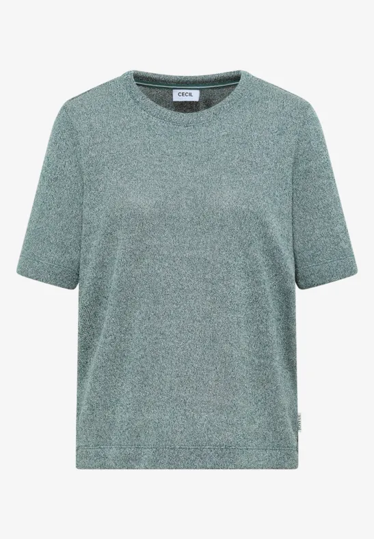 T-shirt léger en tricot jewel green