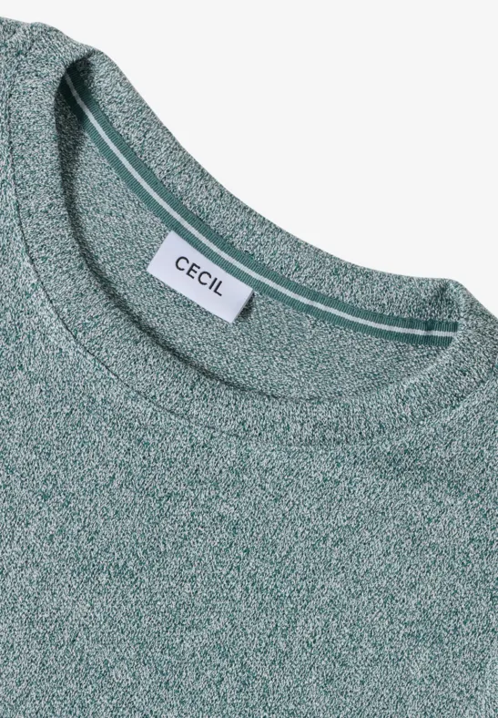 T-shirt léger en tricot jewel green