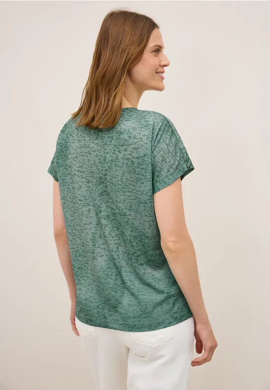 Ausbrenner Wording Shirt ink green