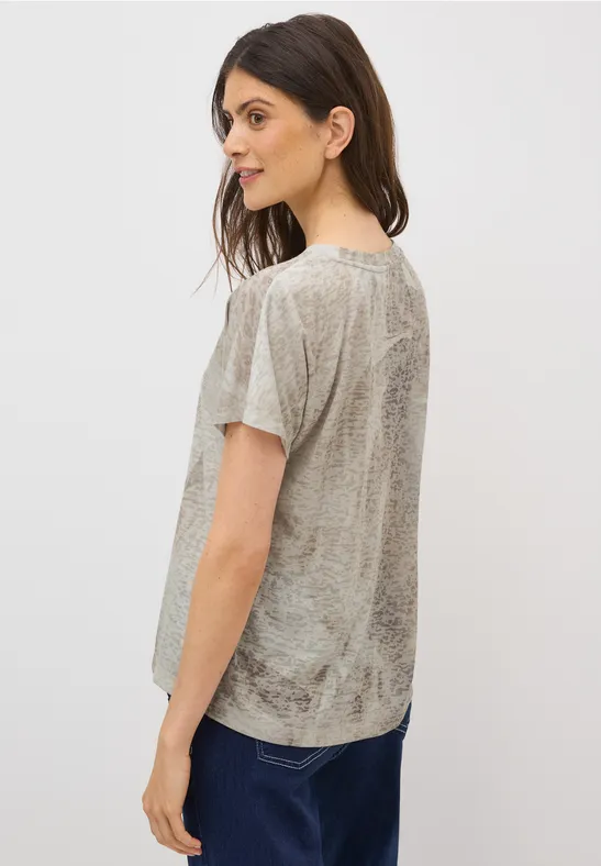 Ausbrenner Wording Shirt natural taupe