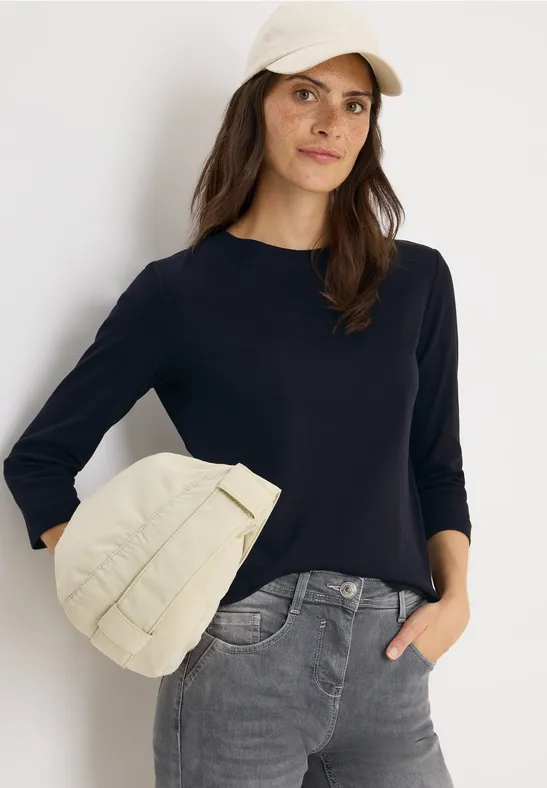 Shirt mit Rippstruktur urban dark blue