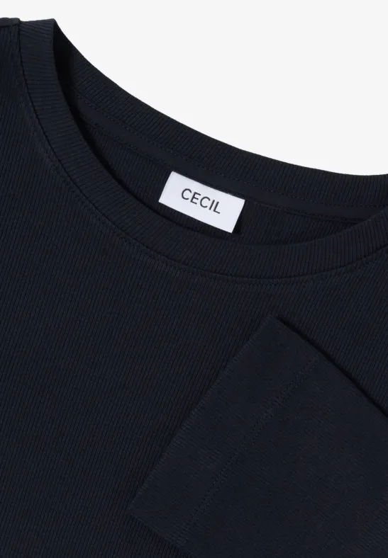 Shirt mit Rippstruktur urban dark blue