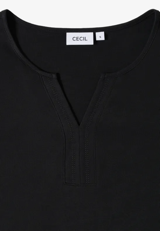 T-shirt au look tunique Black