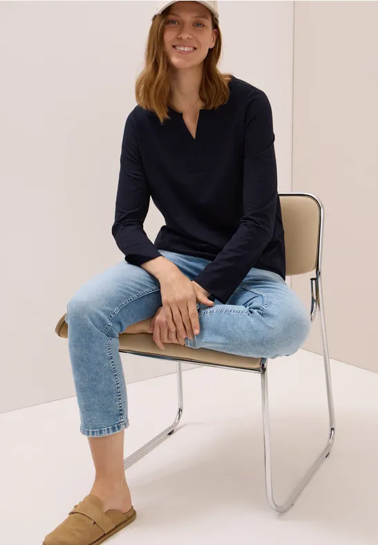 Shirt im Tunika-Look urban dark blue