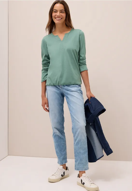 Shirt im Tunika-Look jewel green