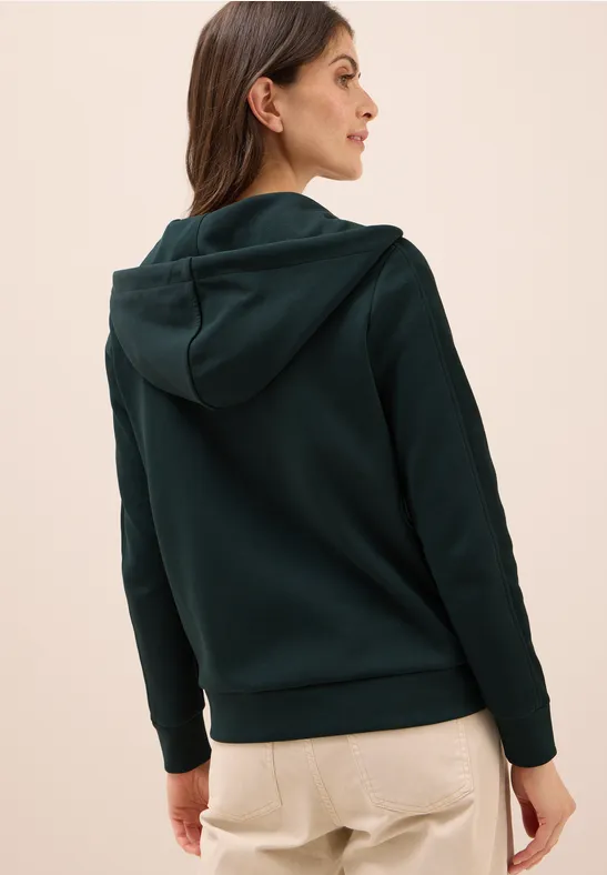 Jacke mit Rippstreifen ink green