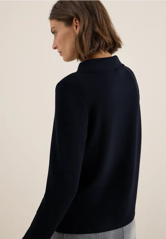 Funnel Neck Shirt urban dark blue