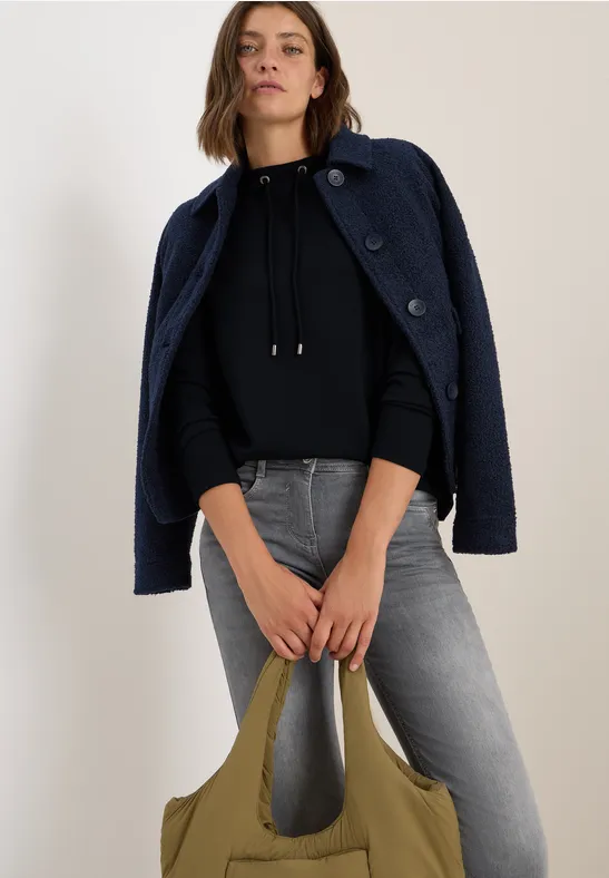 Funnel Neck Shirt urban dark blue