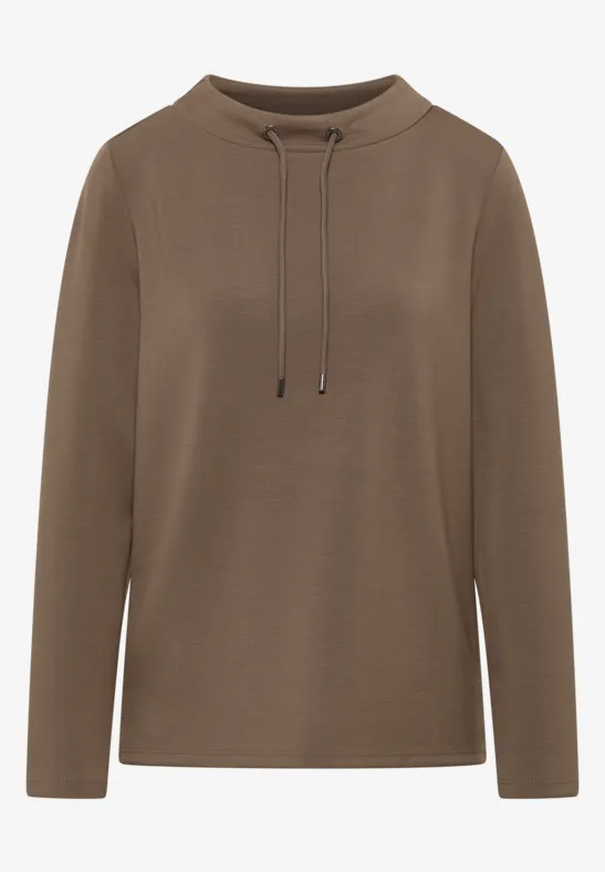 Funnel Neck Shirt natural taupe