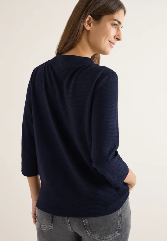 Strukturshirt urban dark blue