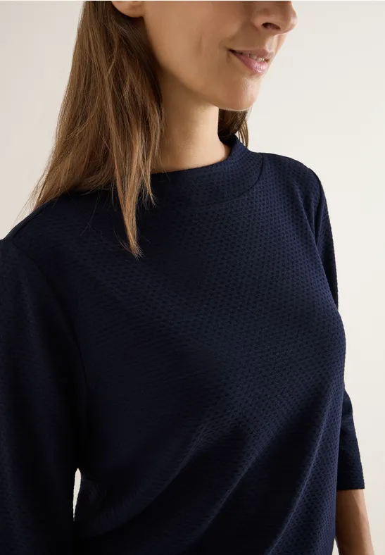 Strukturshirt urban dark blue