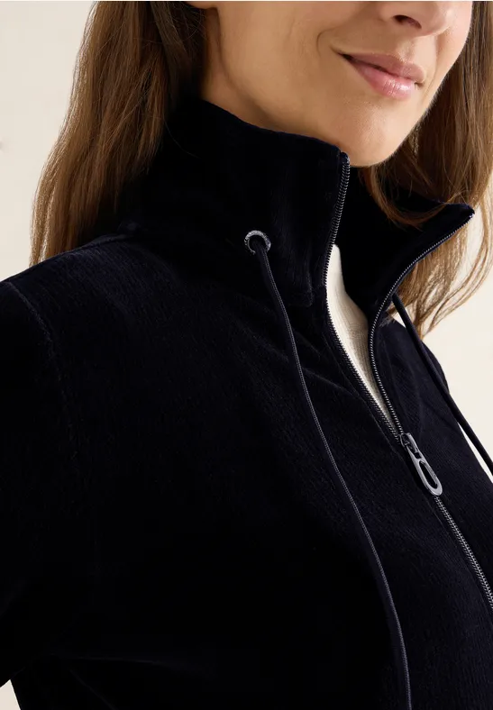 Leichte Cordjacke urban dark blue