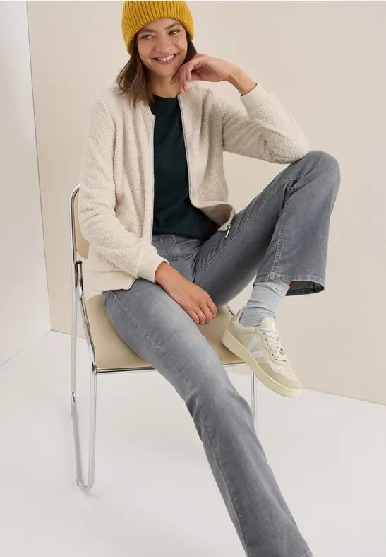 Teddy-Jacke teddy vanilla white