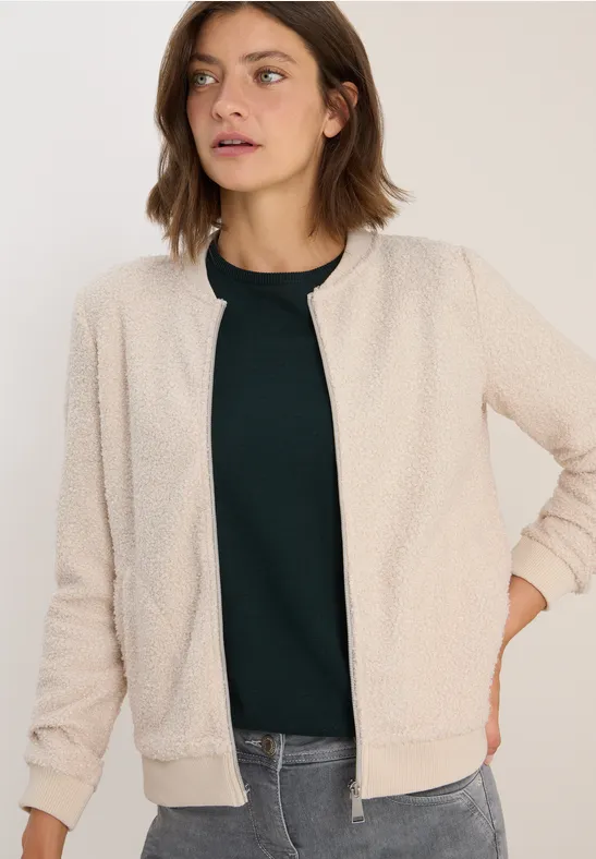 Teddy-Jacke teddy vanilla white
