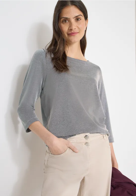 Gestreiftes Shirt universal blue