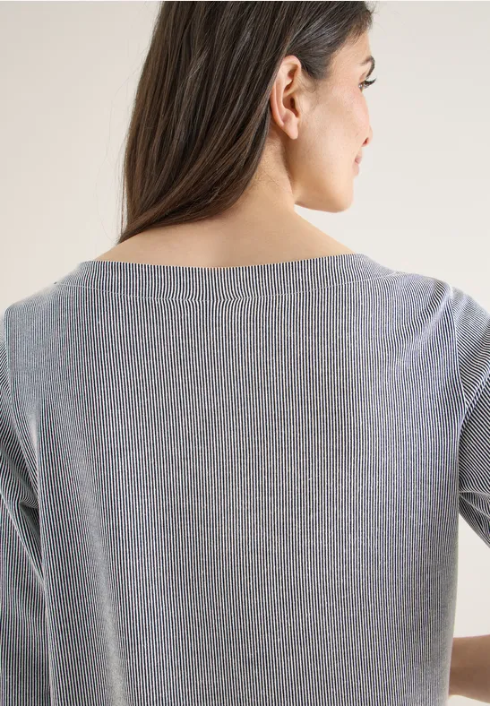 Gestreiftes Shirt universal blue