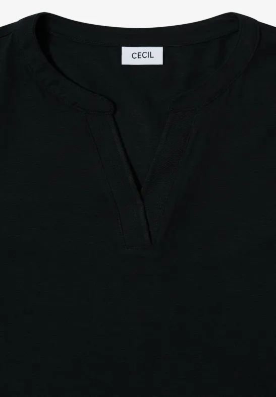Shirt im Tunika-Look Black