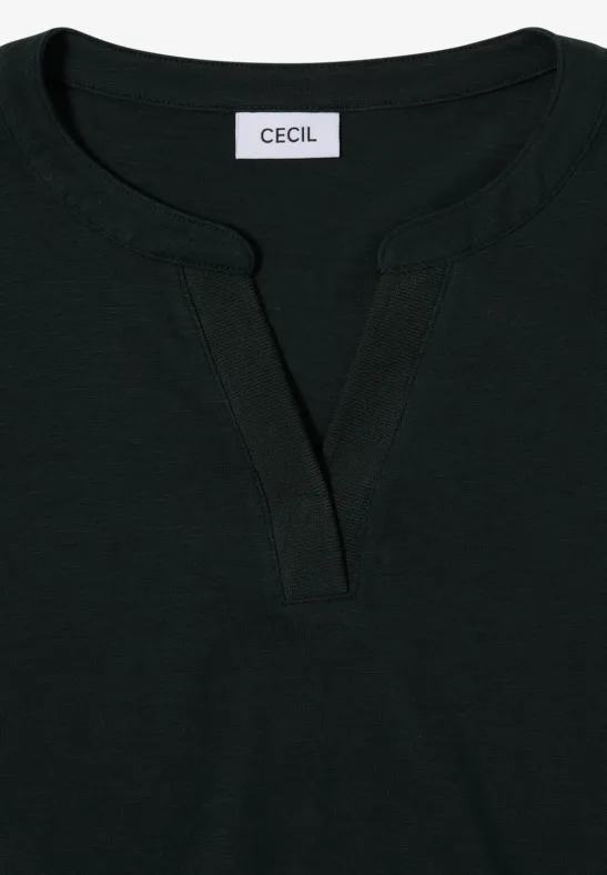 Shirt im Tunika-Look ink green