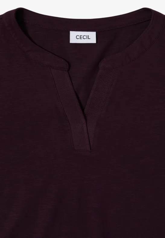 Shirt im Tunika-Look eggplant red