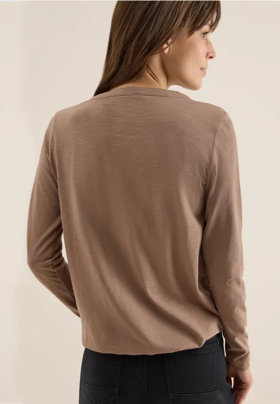 Shirt im Tunika-Look cocoa taupe