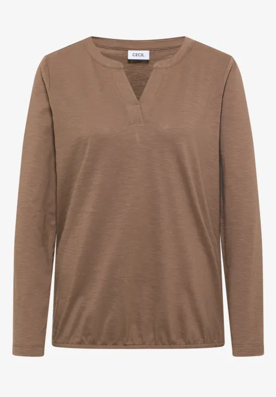 Shirt im Tunika-Look cocoa taupe