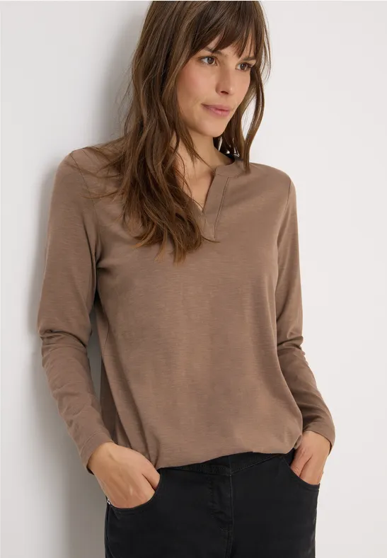 Shirt im Tunika-Look cocoa taupe