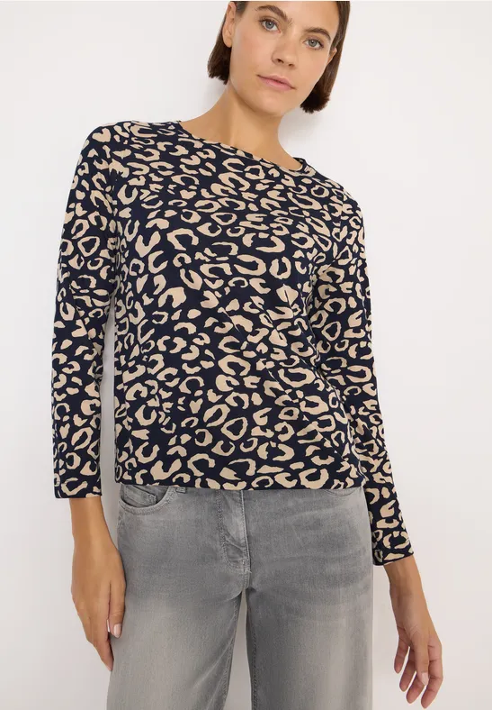 Gemustertes Shirt urban dark blue