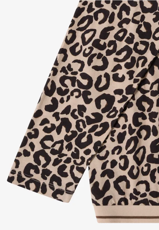 Gemustertes Shirt sandalwood beige