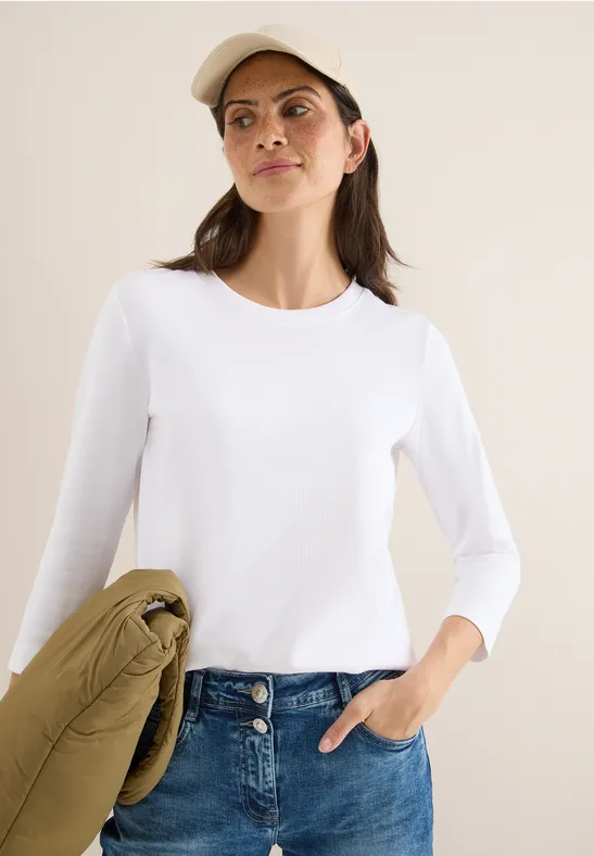 Koszulka ze strukturą w prążki White
