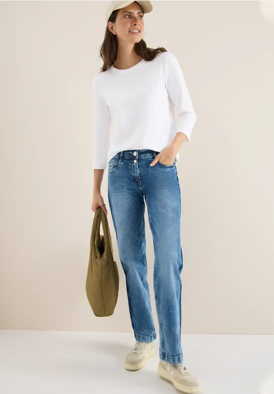 Koszulka ze strukturą w prążki White