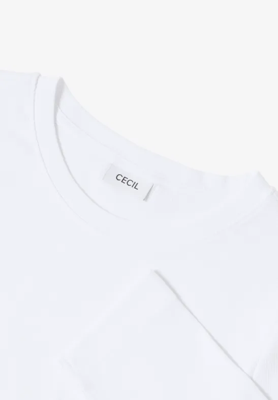 Koszulka ze strukturą w prążki White