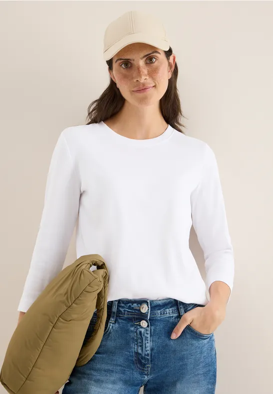 Koszulka ze strukturą w prążki White