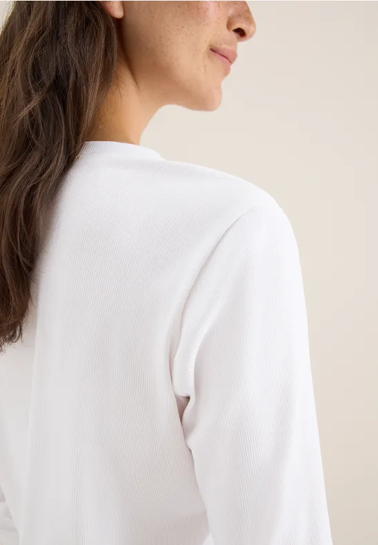 Koszulka ze strukturą w prążki White