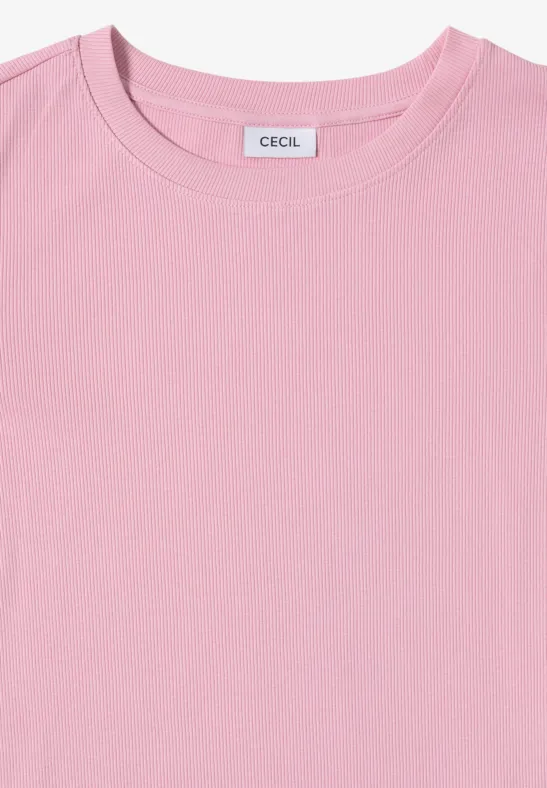 Shirt mit Rippstruktur blossom glow