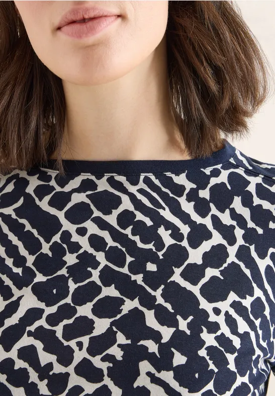 T-shirt à manches longues à motifs urban dark blue