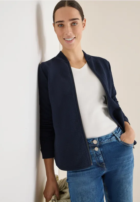 Strukturjacke urban dark blue