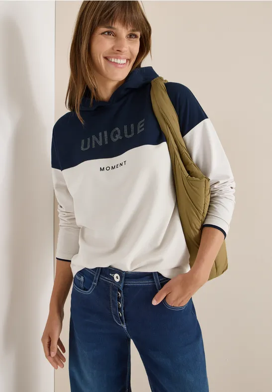 Color Block Hoodie urban dark blue