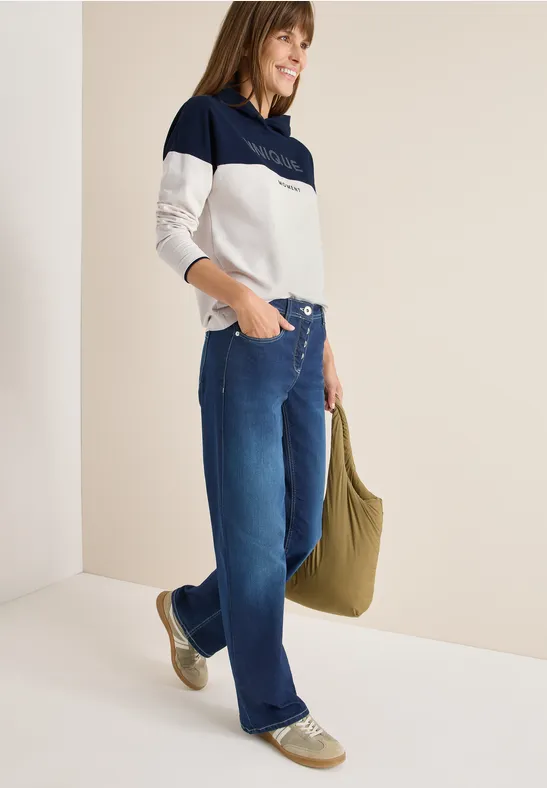 Color Block Hoodie urban dark blue