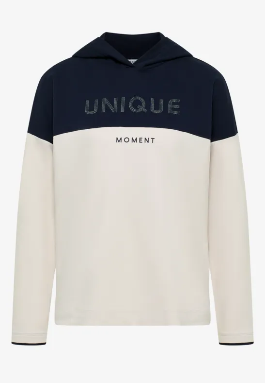 Color Block Hoodie urban dark blue