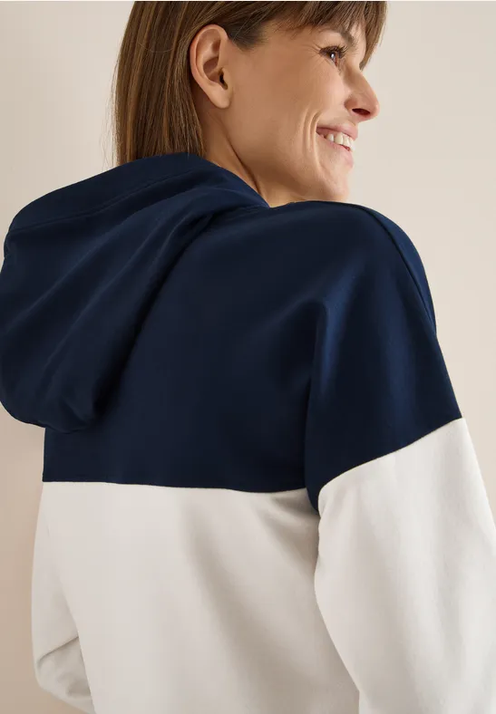 Color Block Hoodie urban dark blue