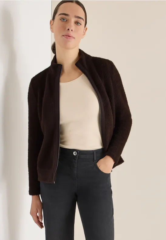 Federgarn Jacke tartufo brown