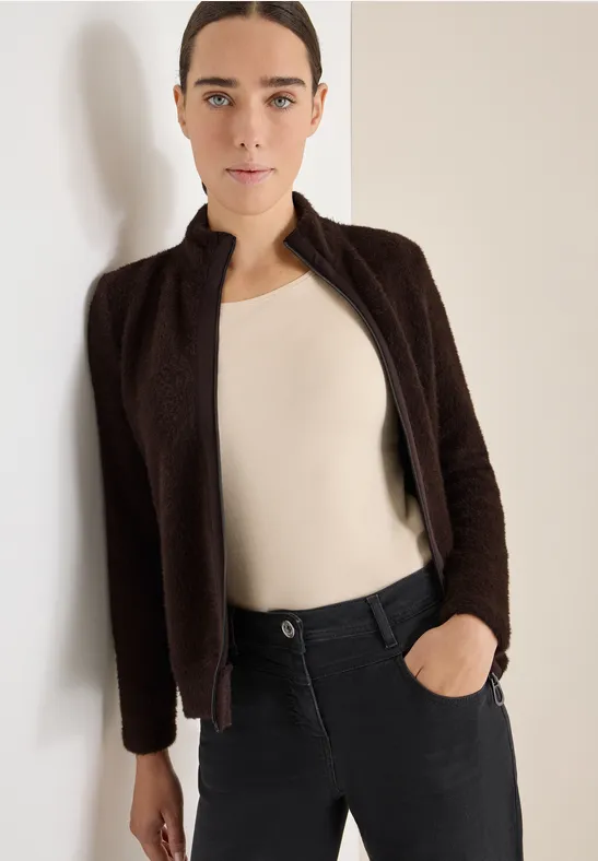Federgarn Jacke tartufo brown