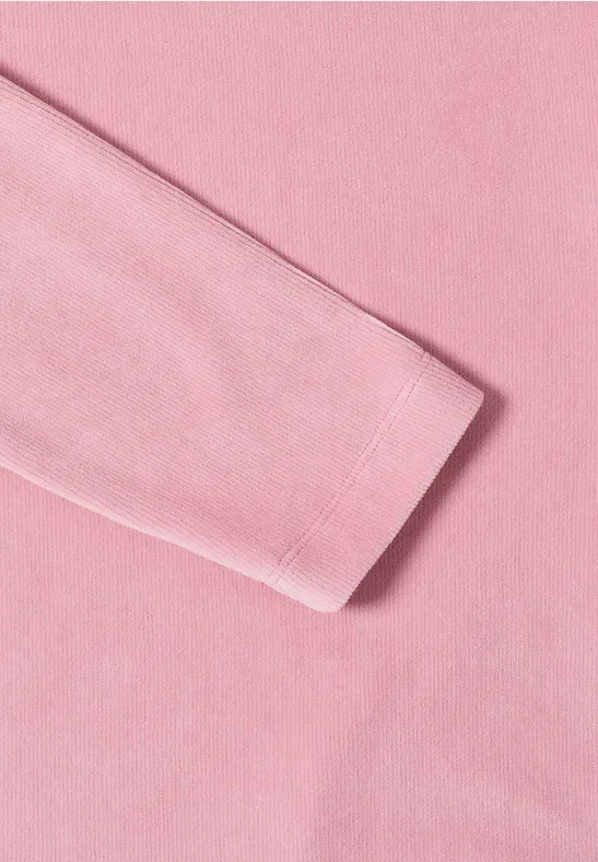 Cord Shirt mit großem Kragen blossom corduroy