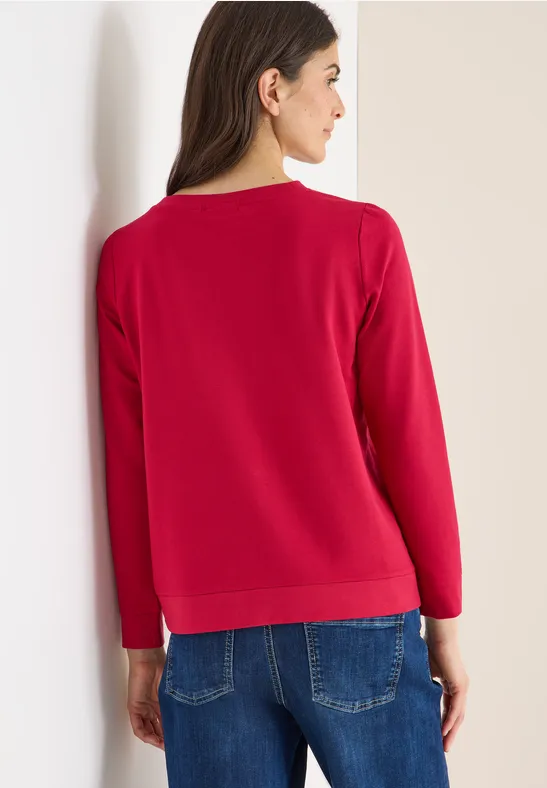 Shirt mit Wording beaujolais red